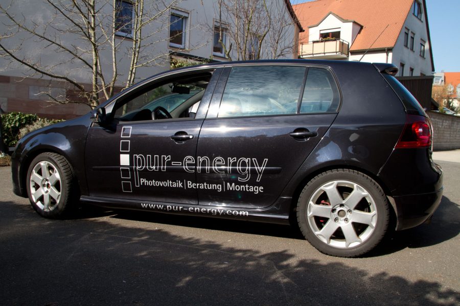Fahrzeugbeklebung VW GTI pur energy