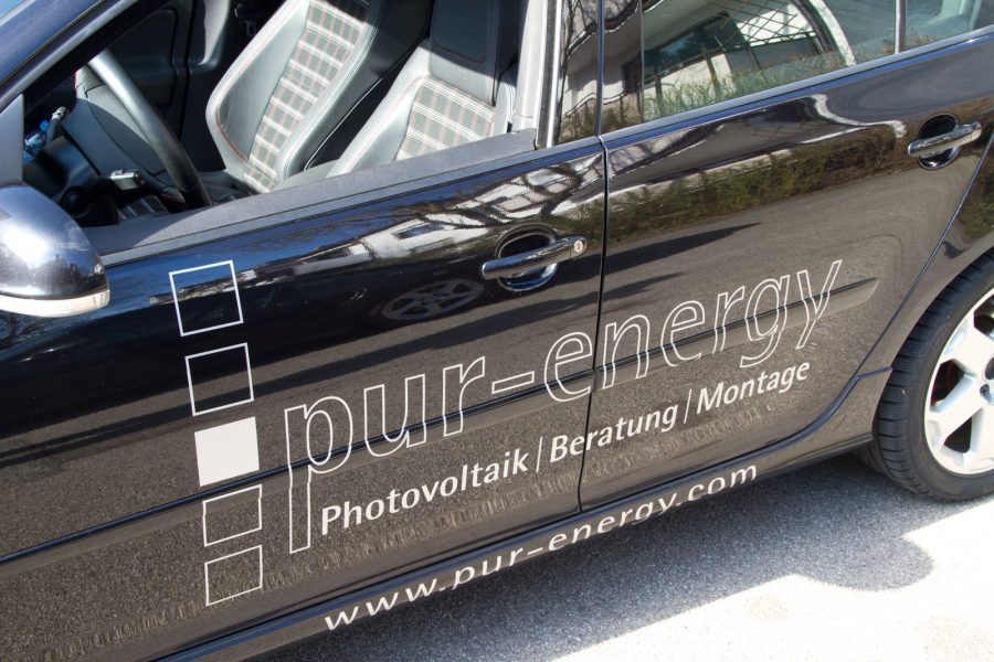 Beklebter VW Golf GTI pur energie