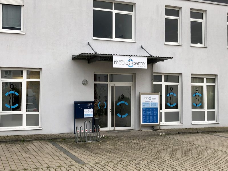 Eingansbereich eines Medic Centers in Schwabach