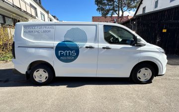 PMS Folierung auf Ford Transit Custom Beifahrerseite
